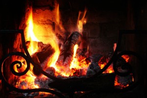 Fire in FIreplace - Crofton MD - CleanSweepAA.com