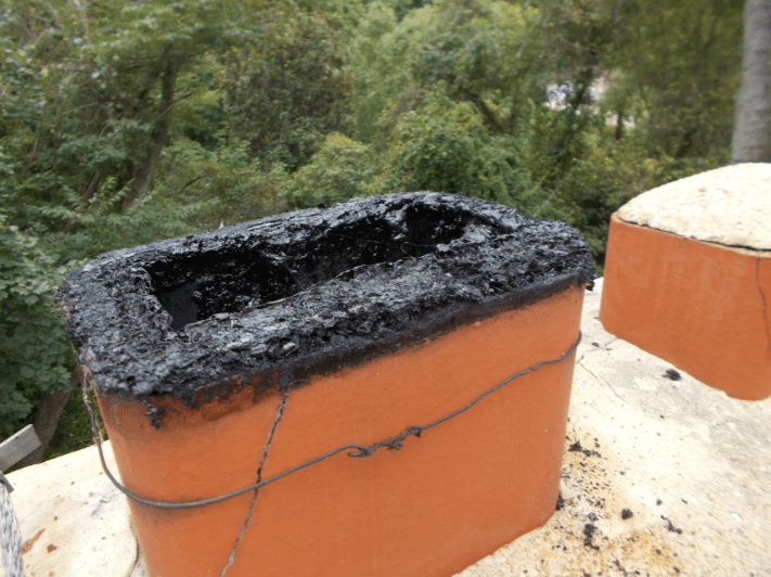 creosote blocked chimney
