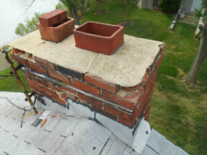 masonry chimney top