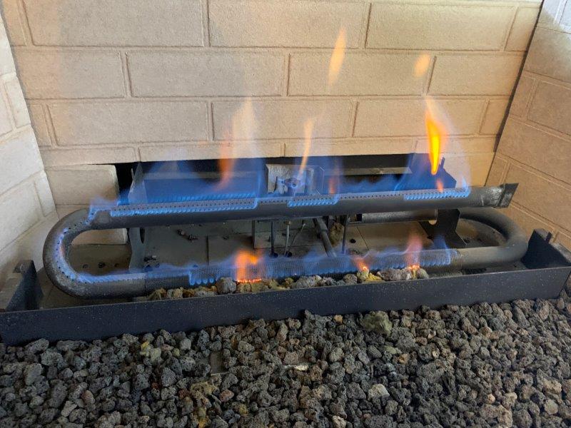 gas fireplace burners - pasadena md - clean sweep aa gas fireplace burners