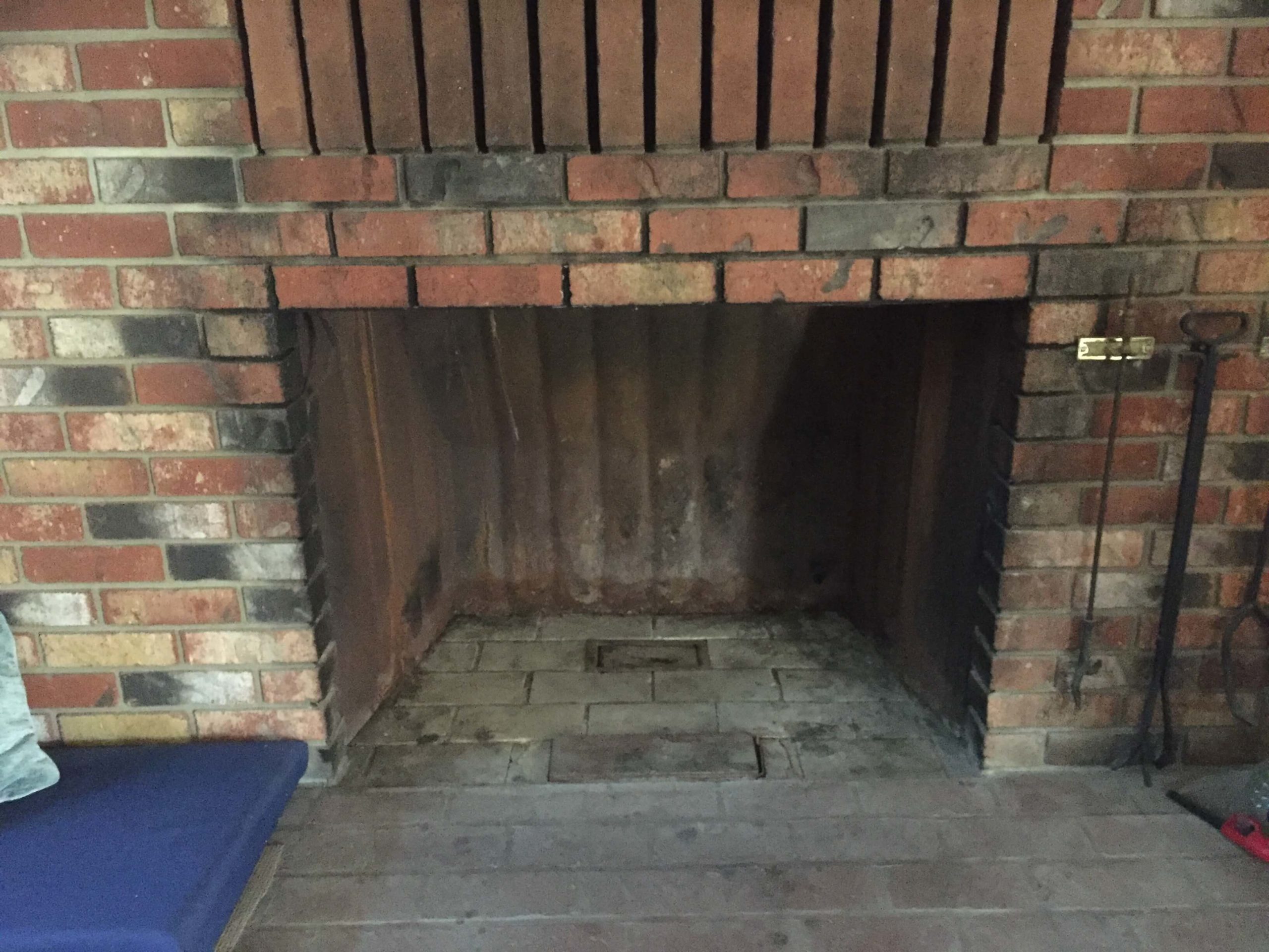 before picture of renovated wood stove
