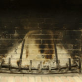 empty fireplace