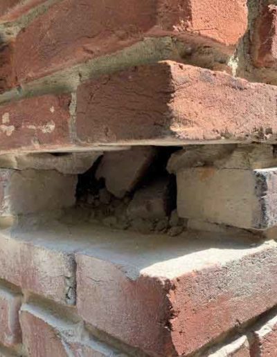 Spalling Brick Removed