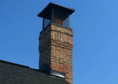 After - Black Powder Coated Stainless Steel Chimney Cap