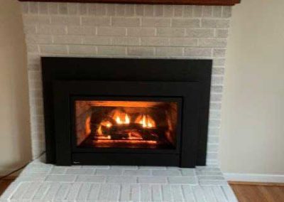 Gas Fireplace Insert Installed