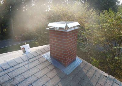 After Metal Chimney Surround Installation