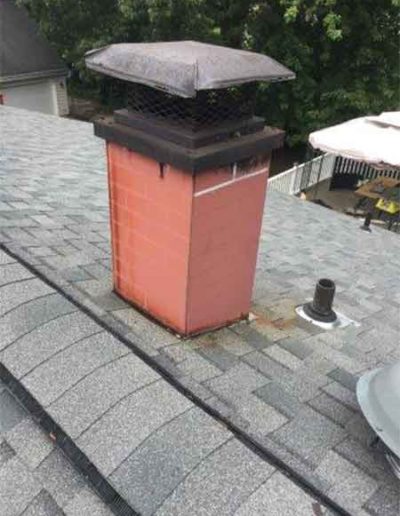 Before - Metal Chimney Surround