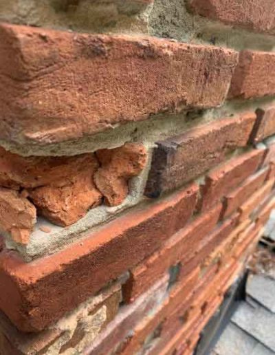 Spalling Exterior Bricks from Freeze Thaw