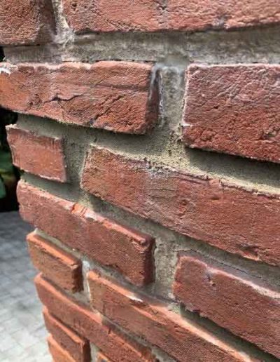 Replaced Spalling Bricks and Tuckpointing